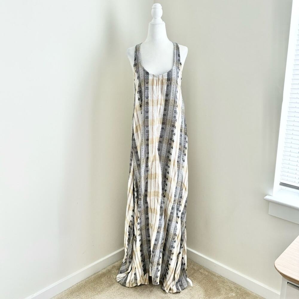 Ace & Jig Black and Cream Maxi Dress XS